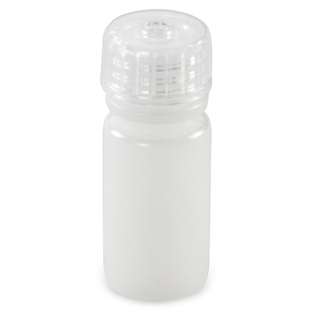 Globe Scientific Bottle, Narrow Mouth, Boston Round, HDPE with PP Closure, 4mL, Bulk Packed with Bottles and Caps Bagged Separately, 2000/Case Bottle;Round;HDPE; 4mL;Narrow Mouth;Clear